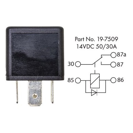 Tectran Relay 50 Amp, General Use 41508